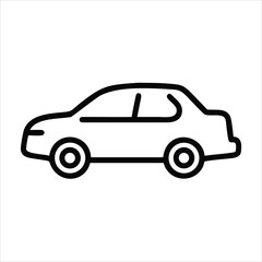 car wagon  transport van vehicle automobile wheel
vector outline illustration 