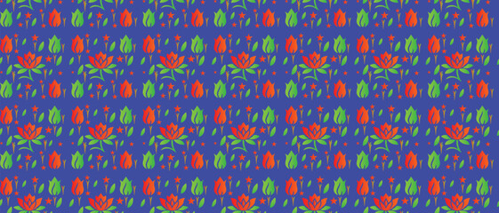 Abstract geometric composition with vibrant color accents