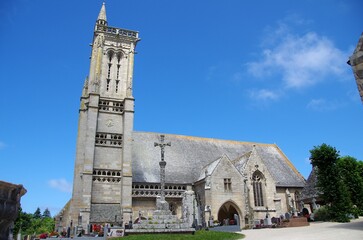 Parish enclosure of St Jean de Doigt in Brittany in France, Europe