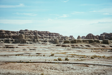 Yardang landscape
