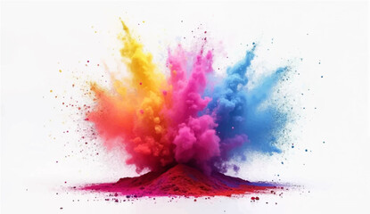 Colorful abstract watercolor background with paint splashes and artistic texture