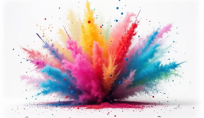 Colorful abstract watercolor background with paint splashes and artistic texture