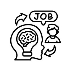 Employee Thinking Icon