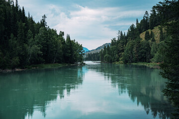 river and mountains