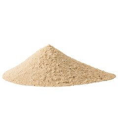 pile of sand isolated on transparent background