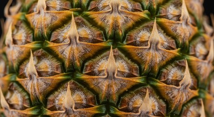 Fototapeta premium Intricate geometric pineapple skin texture showcases vibrant browns and greens sixty three