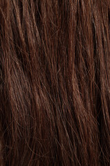 brunette hair, brown long dull tangled hair with split ends, macro hair texture