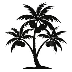 Palm tree silhouette