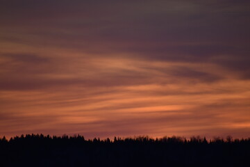 At the dawn of an autumn morning, Sainte-Apolline, Québec, Canada