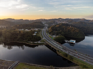 Beautiful road connecting São Paulo to Santos, Anchieta highway