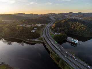 Beautiful road connecting São Paulo to Santos, Anchieta highway