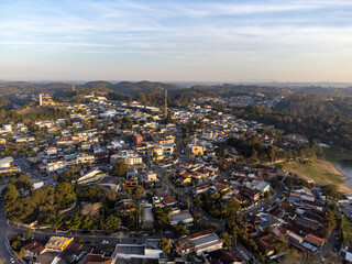 sunset in the village of the great stream in São Bernardo do Campo