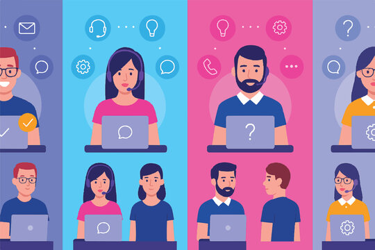 Customer Support & Call Center Service: Team, Assistance, Helpdesk