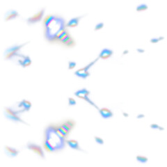 Abstract iridescent blobs; holographic liquid forms; vibrant, surreal, digital art.