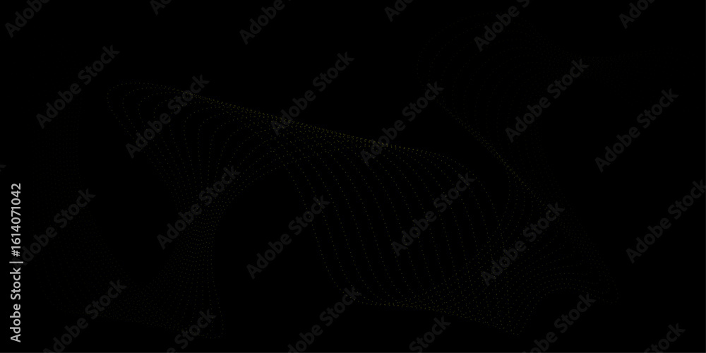 Poster abstract blue background with glowing wavy lines, blue purple gradient, modern technology style. wav