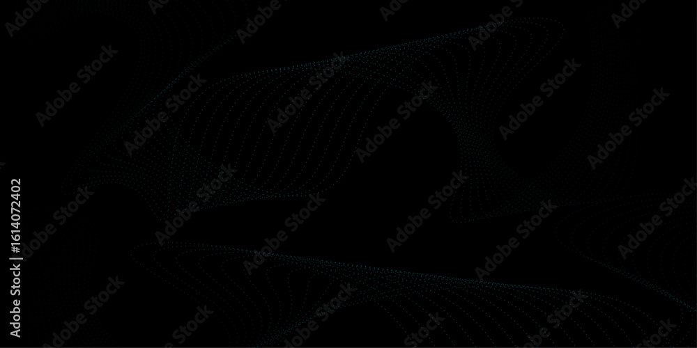 Poster abstract blue background with glowing wavy lines, blue purple gradient, modern technology style. wav
