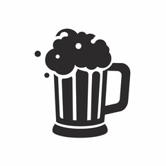 Minimalist black book icon. A flat vector graphic of a closed textbook or novel, representing reading, knowledge, and education.