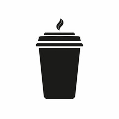 A minimalist black icon of a fried egg. A simple flat graphic illustration representing breakfast food and healthy eating concepts.