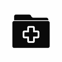 Medical Folder Icon Healthcare and Medical Record Symbol