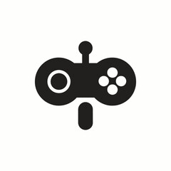 Retro Gaming Controller Icon Simple, Classic Joystick Design