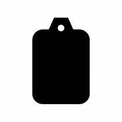 Simple Black Silhouette of a Tag, Ideal for Product Labeling, Gift Packaging, or Content Categorization, Offers a Clean and Versatile Design