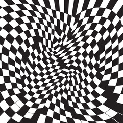 Fantasy Tree Silhouette &ndash; Black and White Vector Illustration