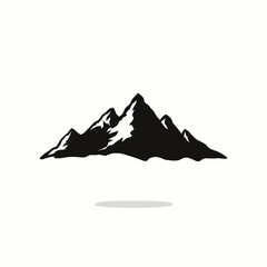 Majestic Mountain Silhouette A Minimalist Landscape Design