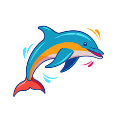 Color illustration of a dolphin