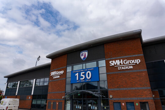 The SMH Group Stadium, home of Chesterfield Football Club in Derbyshire, UK