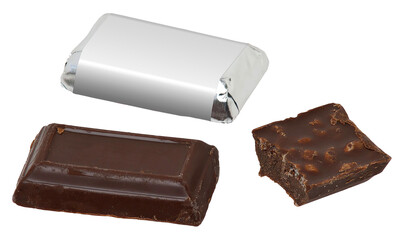 Isolated Chocolate Bar Mockup Collection &ndash; Transparent Background