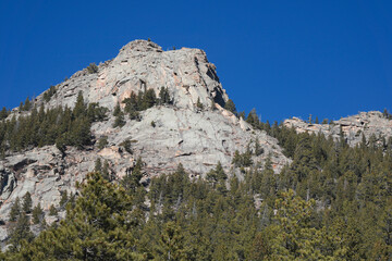 The Landscape of the Rocky Mountains in the Springtime of Colorado