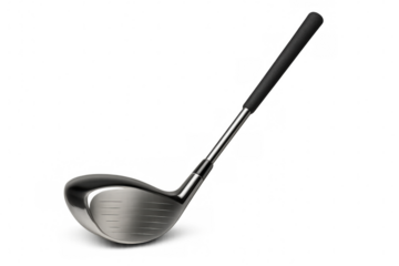 Golf club isolated on transparent background, showcasing its sleek design and ready for action on the course