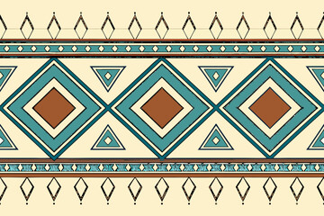  geometric ethnic border pattern isolated on white background.