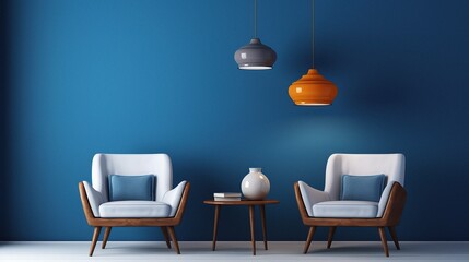 A Living Room With Two Chairs and a Table