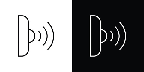 Infrared icon. Simple flat symbol. Perfect Black outline pictogram illustration