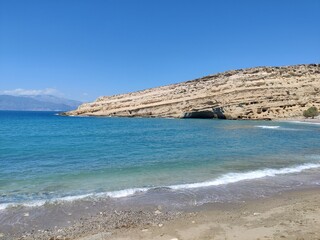 Secluded Beach with Rocky Headland