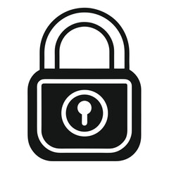 Security Lock vector illustration on white background.