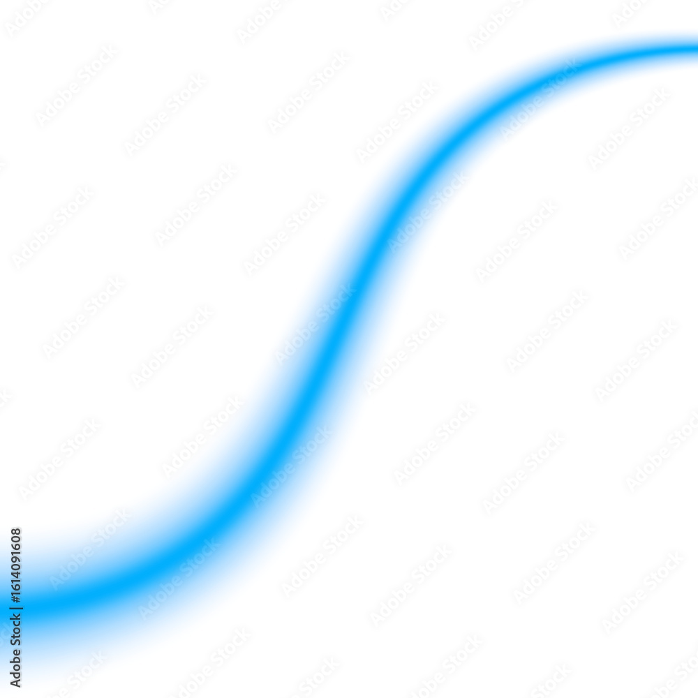 Poster transparent abstract glowing blue dynamic waves flowing design with light and curved neon lines, per