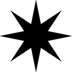 Obraz premium black and white star