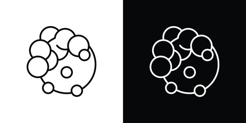 Cancer icon. Simple flat symbol. Perfect Black outline pictogram illustration