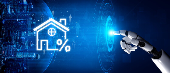 AI analyzes real estate data with smart ROI tracking, property value forecasting, and visual...