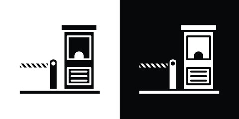 Toll road icon symbol for Apps and Branding.