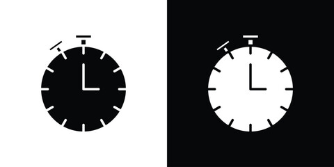 Stopwatch icon symbol for Apps and Branding.