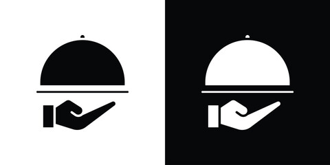 Restaurant Tray icon symbol for Apps and Branding.