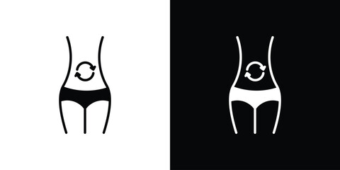 Metabolism icon symbol for Apps and Branding.