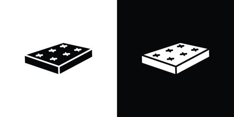 Mattress icon symbol for Apps and Branding.