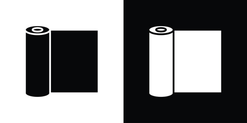 Aluminum foil icon symbol for Apps and Branding.