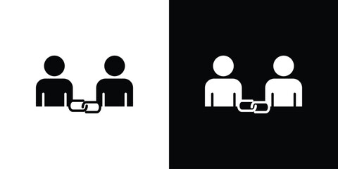 Affiliate link icon symbol for Apps and Branding.