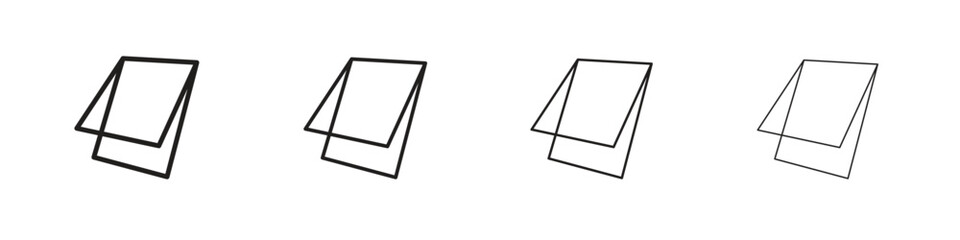 Roof window icon set, Illustration, Black