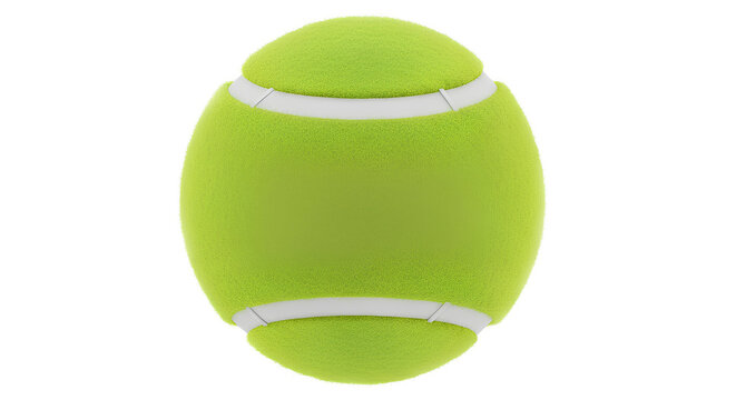 Green Tennis Ball, Realistic Glossy Game Ball, Isolated Sports Equipment PNG, Classic Court Game Symbol, Bouncing Athletic Element for Design, Tennis Mockup Asset, Sport-Themed Icon. Transparent PNG 